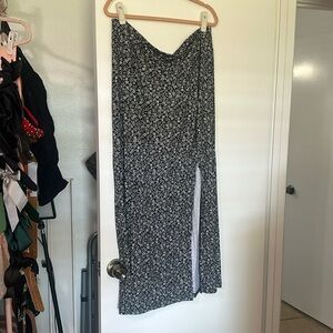 Knit floral maxi skirt 3x